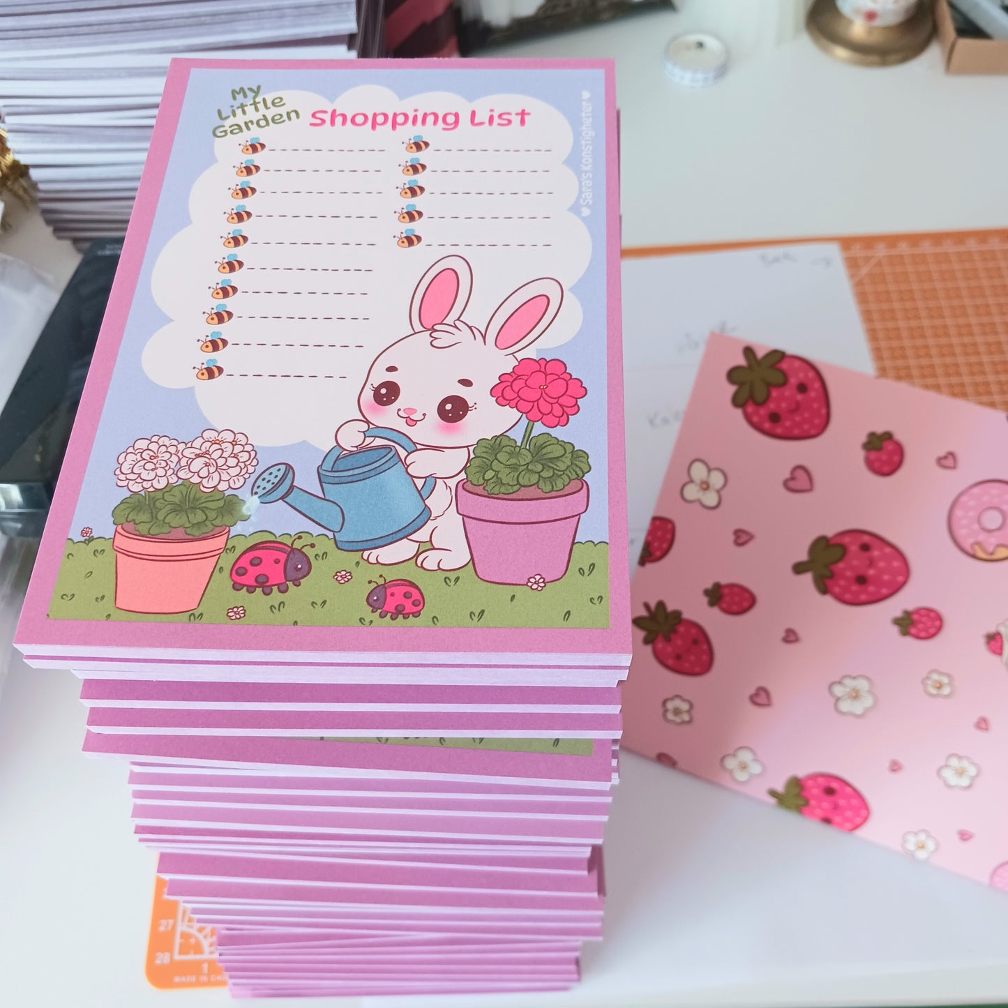 "My Little Garden" Shopping List - Notepad- A6 - 50 Pages